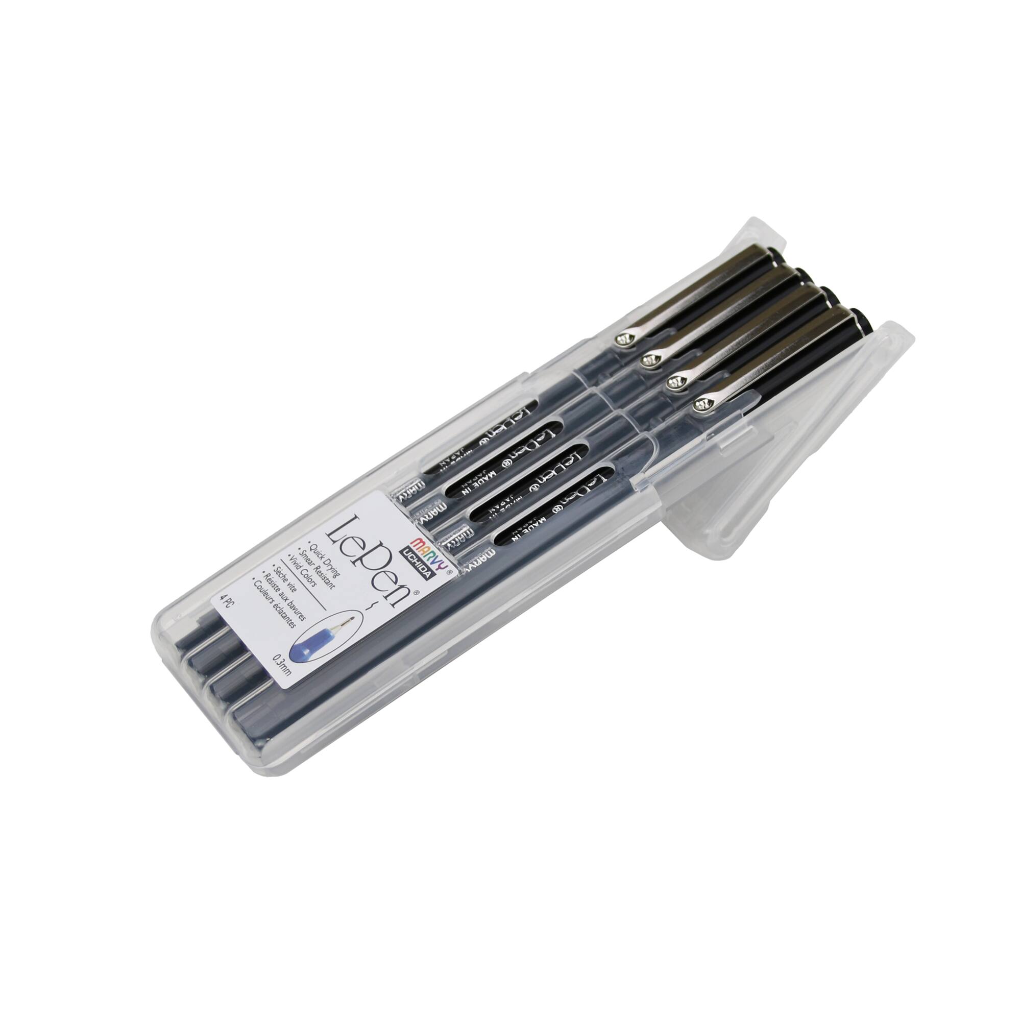 Marvy® Uchida LePen® Extra Fine Black Pens, 4ct.
